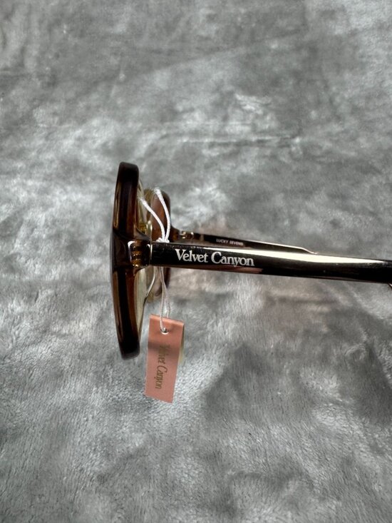 Velvet Canyon Lucky Sevens retro boho peach Sunglasses Gradient Brown Lenses Ace main image 4